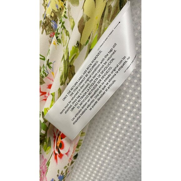 Mac Duggal Floral Beaded Flutter Sleeve Formal Gown Long Maxi Dress NWT Size 4 - Picture 8 of 8